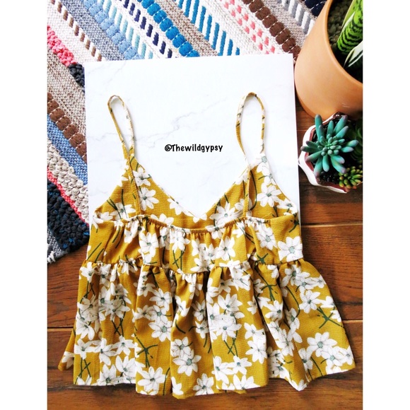 NWOT // floral babydoll tank 🌻 - Picture 3 of 3